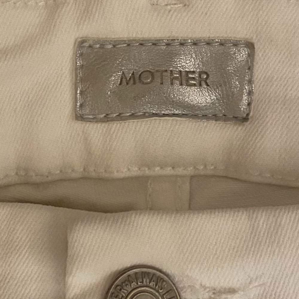 MOTHER Ankle Frayed Skinny Jeans